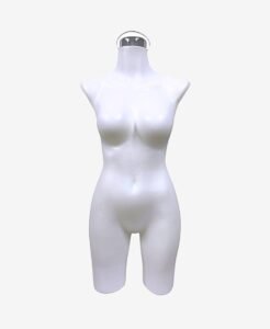 almaprac-maniqui-3_4-dama-mujer-recta-plastico-resistente-blanco_con_base