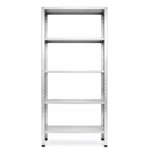 Anaquel metálico de 5 niveles para almacenaje (30×85×200 cm)
